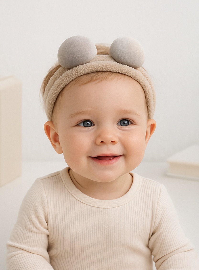 Charming Baby Headbands with Removable Cartoon Features for Custom Styling