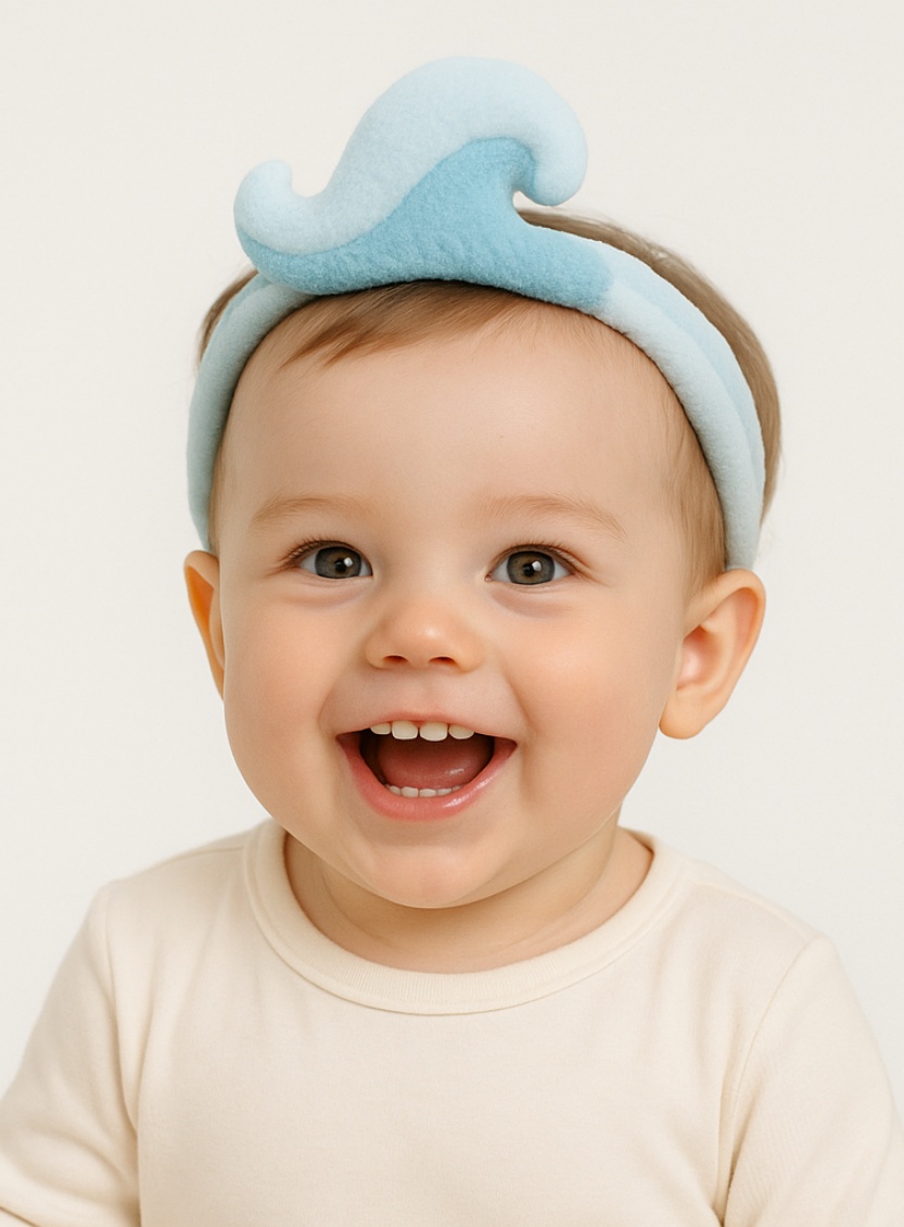 Soft Spiral Baby Headband: Elegant and Cozy for Your Little One
