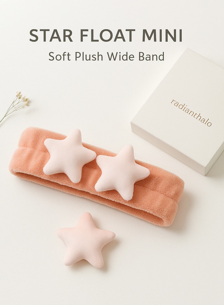 Star Float Mini Headband - Soft Plush Wide Band for Wholesale Orders