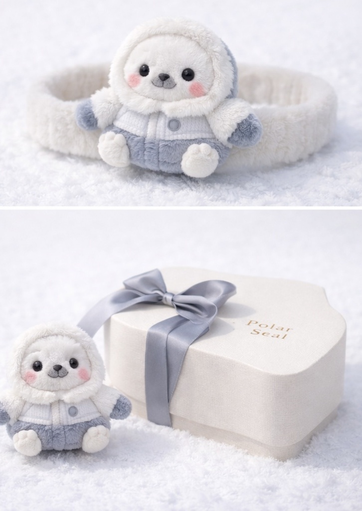 Baby Headband with Cartoon Seal | Cute Baby Photography Headband