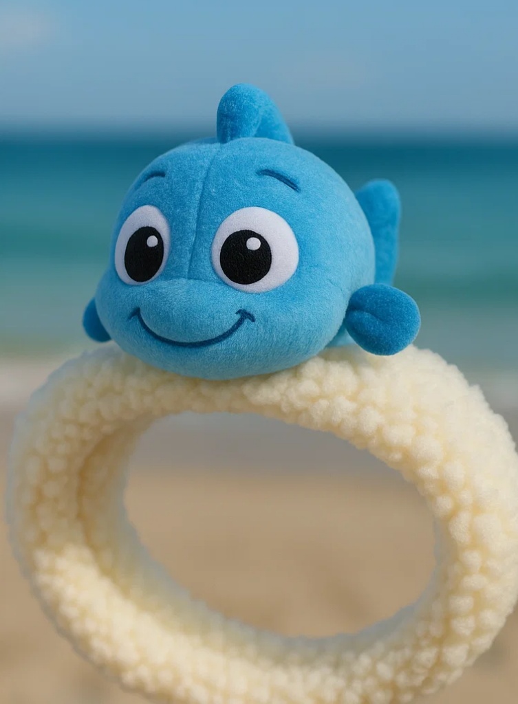 Marine Blue Fish Baby Headband