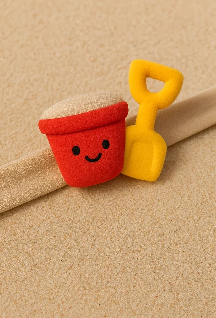 Sand Bucket & Shovel Baby Headband