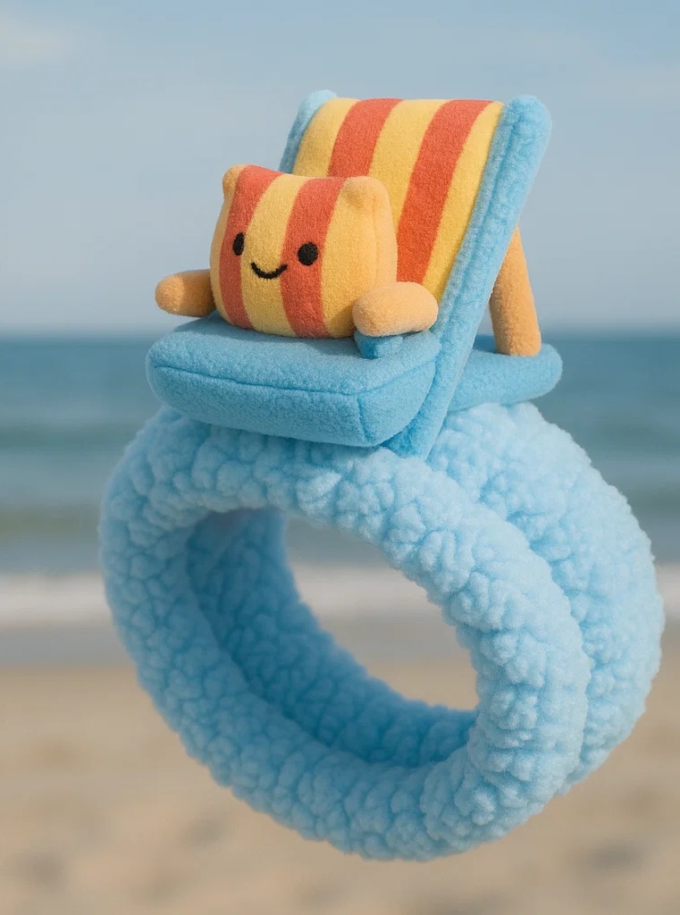 Beach Chair Plush Baby Headband – Cute and Comfy Summer Style