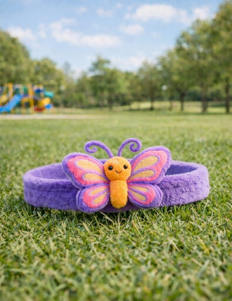 Butterfly Plush Baby Headband – Colorful Insect-Inspired Hairband for Infants