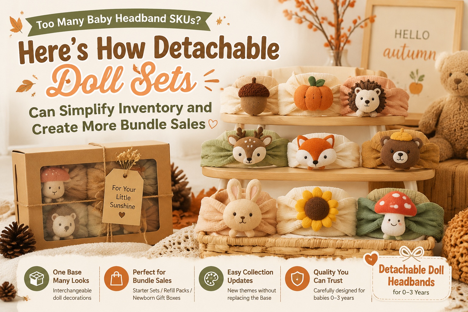 Too Many Baby Headband SKUs? Can Detachable Doll Sets Simplify Inventory and Create More Bundle Sales?