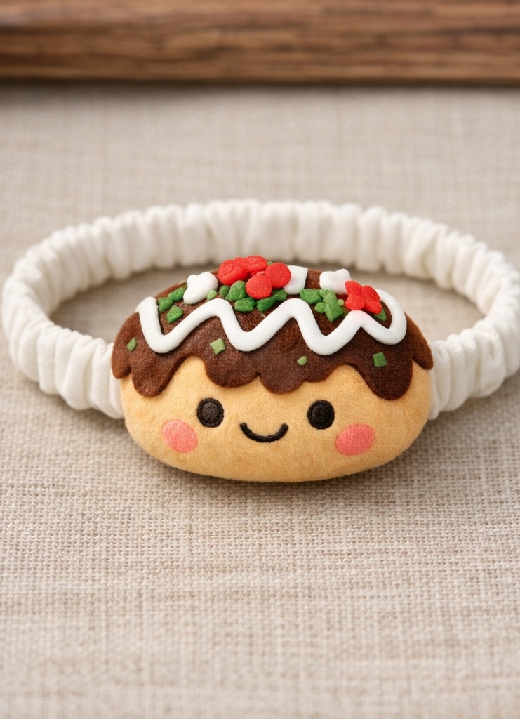 Cute Food Plush Baby Headband Adjustable Cotton Infant Hair Band Cartoon Soft Headwear
