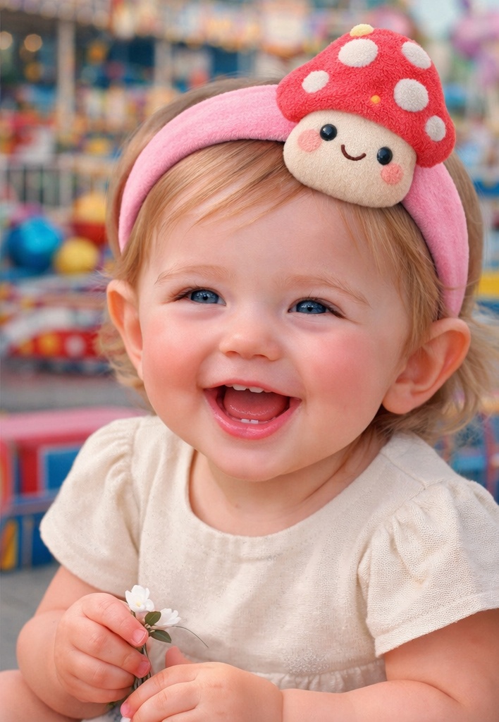 Detachable Food-themed Cartoon Baby Headband, Ideal Daily Accessory for Little Babies