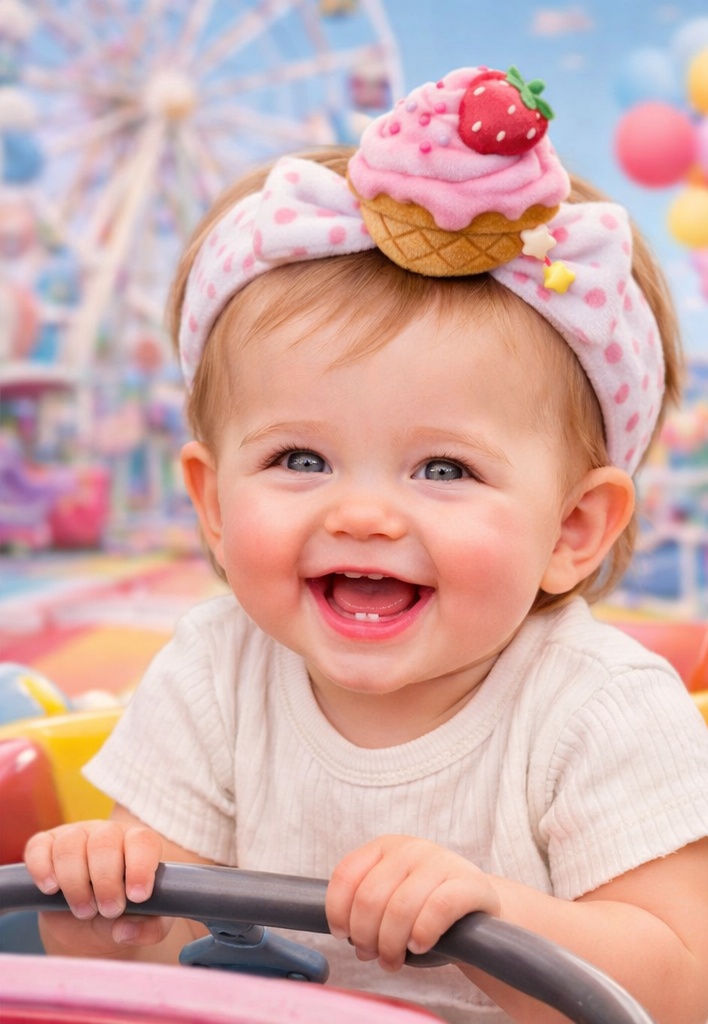 Cute Food-themed Baby Plush Headband, Gentle & Comfortable, Perfect for Baby Wear