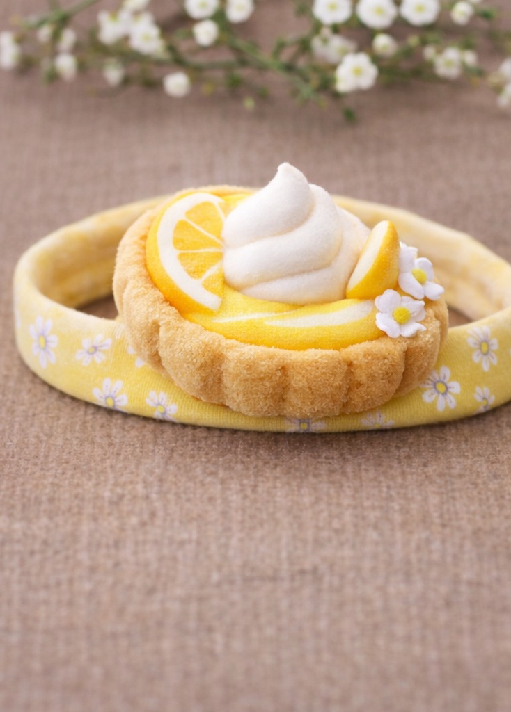 Diadema suave y transpirable para bebé con diseño de comida, ideal para recién nacidos