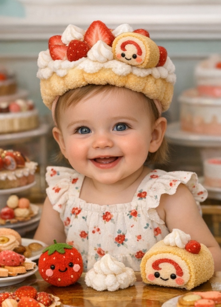 Colorful Baby Headband with Removable Fruit Decorations for Special Occasions