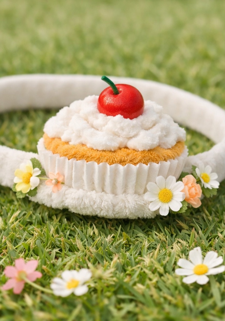 Cupcake Parade Adjustable Baby Headband Floral Cotton Toddler Hair Accessory