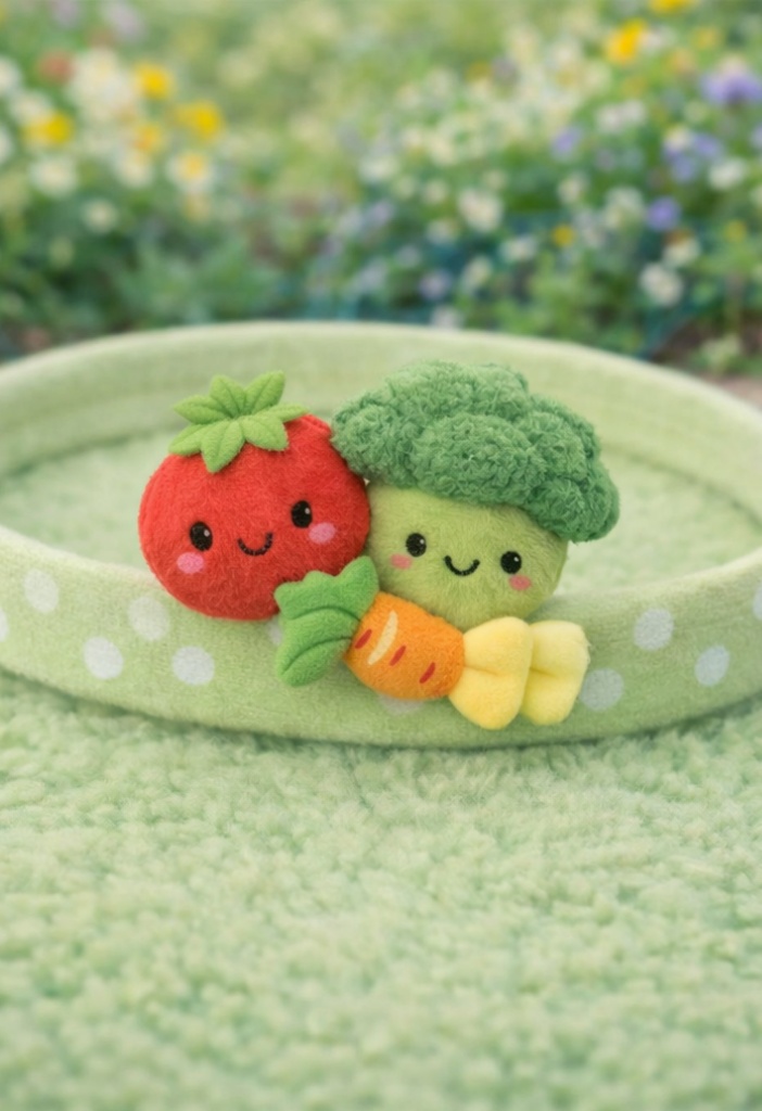 Food-themed Cotton Adjustable Baby Headband, Cute Plush Toy Design for Babies, Perfect for Everyday Use