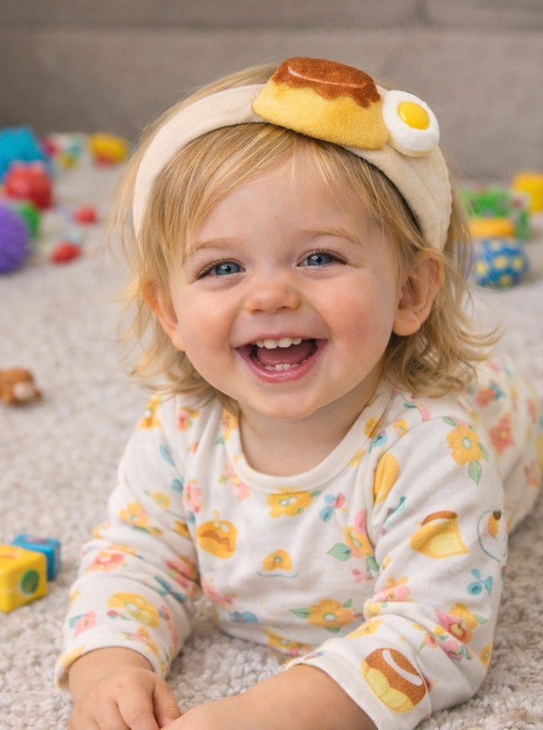 Wholesale Cotton Soft Baby Plush Headband with Food-Themed Accents for Infant Boutiques