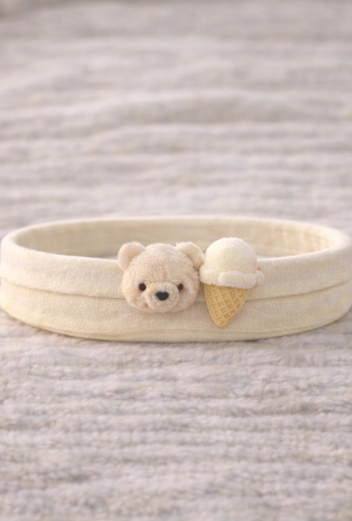 Cinta para el pelo de bebé con adorno de muñeca dulce, suave y elástica, ideal para verano y estilo tierno