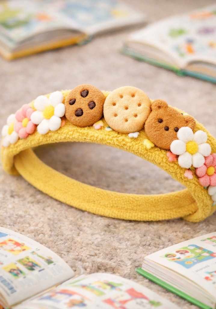 Cookie Garden Adjustable Baby Headband Floral Cotton Infant Hair Accessory