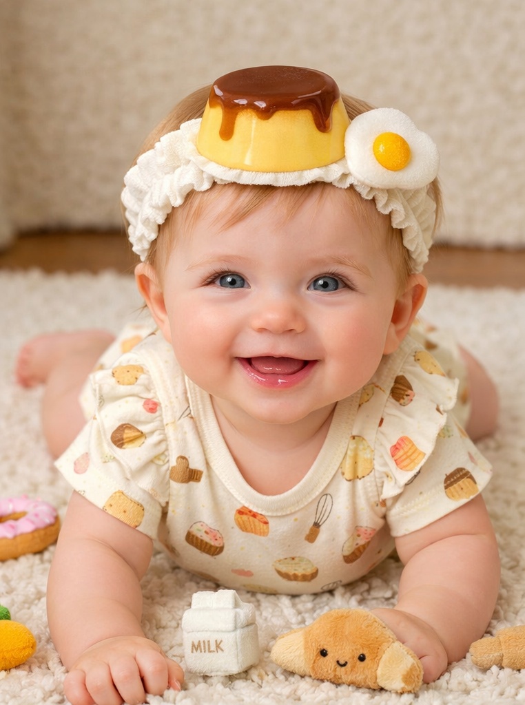 Fun Baby Headband with Fruit Embellishments and Removable Decorations for Special Occasions