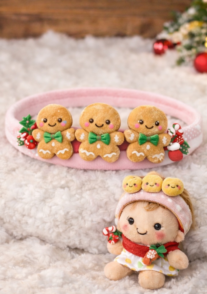 Detachable Cartoon Plush Baby Headwrap Pink Doll Elastic Newborn Toddler Hairband
