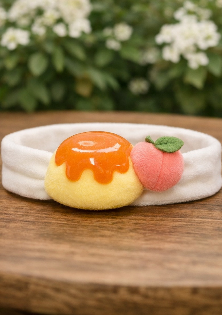 B2B Soft Cotton Baby Plush Toy Headband with Food-Inspired Detail for Boutique Resellers