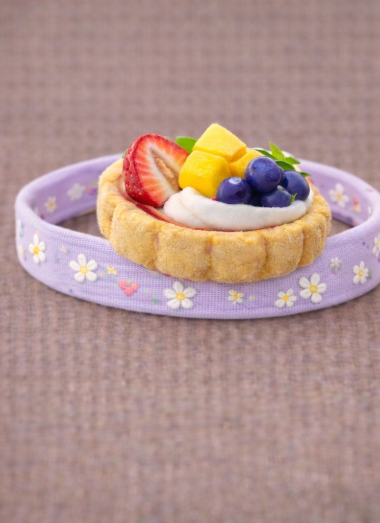 Faixa de cabeça para bebês de algodão orgânico com tema de comida, confortável e divertida para recém-nascidos