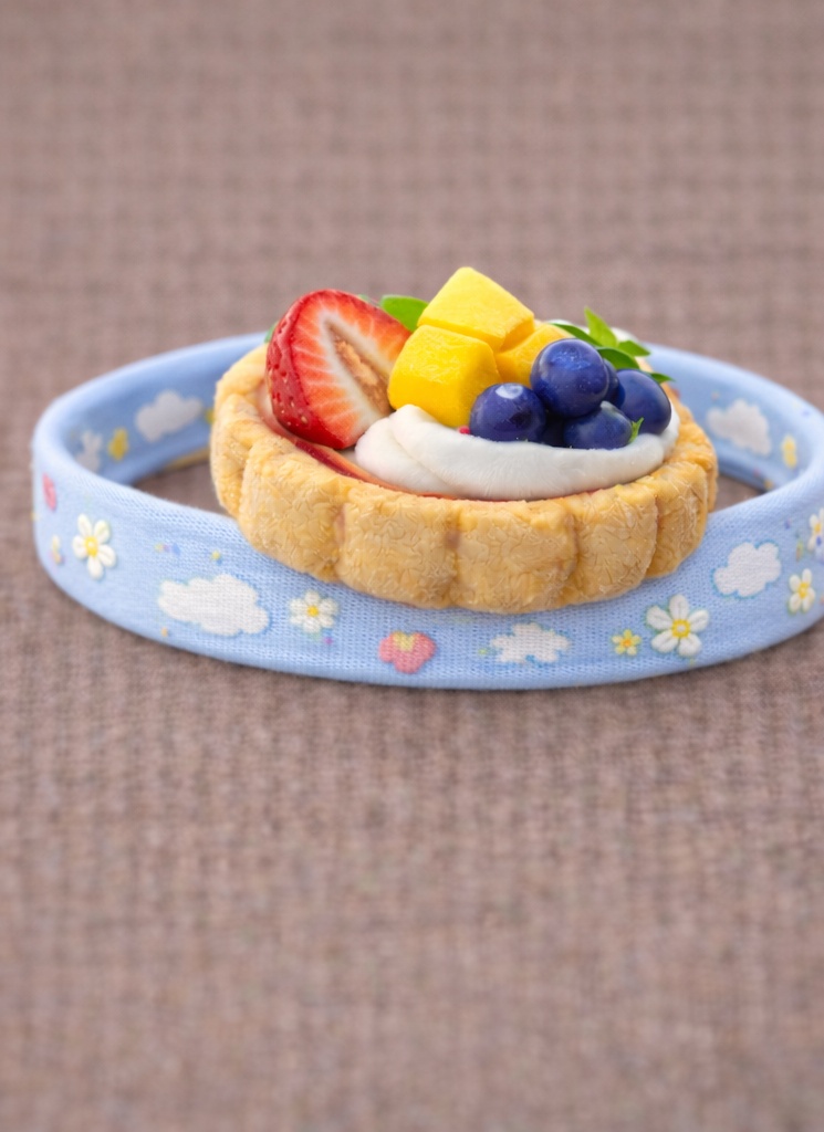 Faixa de cabeça para bebês com personagens de comida removíveis, design prático e fofo para recém-nascidos