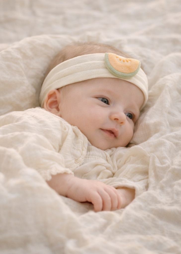 Niedliches Baby Haarband Großhandel Lieferant OEM ODM elastisches Stirnband mit Puppendekor für Boutique