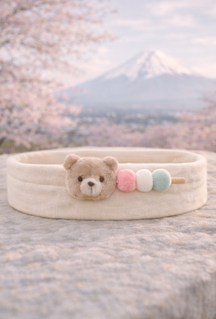 Fabricant OEM de bandeau bébé ourson & cornet glacé pastel multicolore – accessoire peluche ajustable pour grossistes et marques