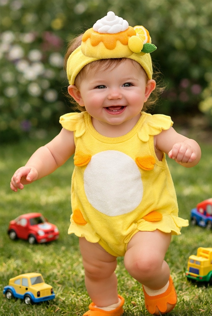 B2B Adjustable Cotton Baby Plush Headband with Cute Food Theme for Wholesale and Retailers