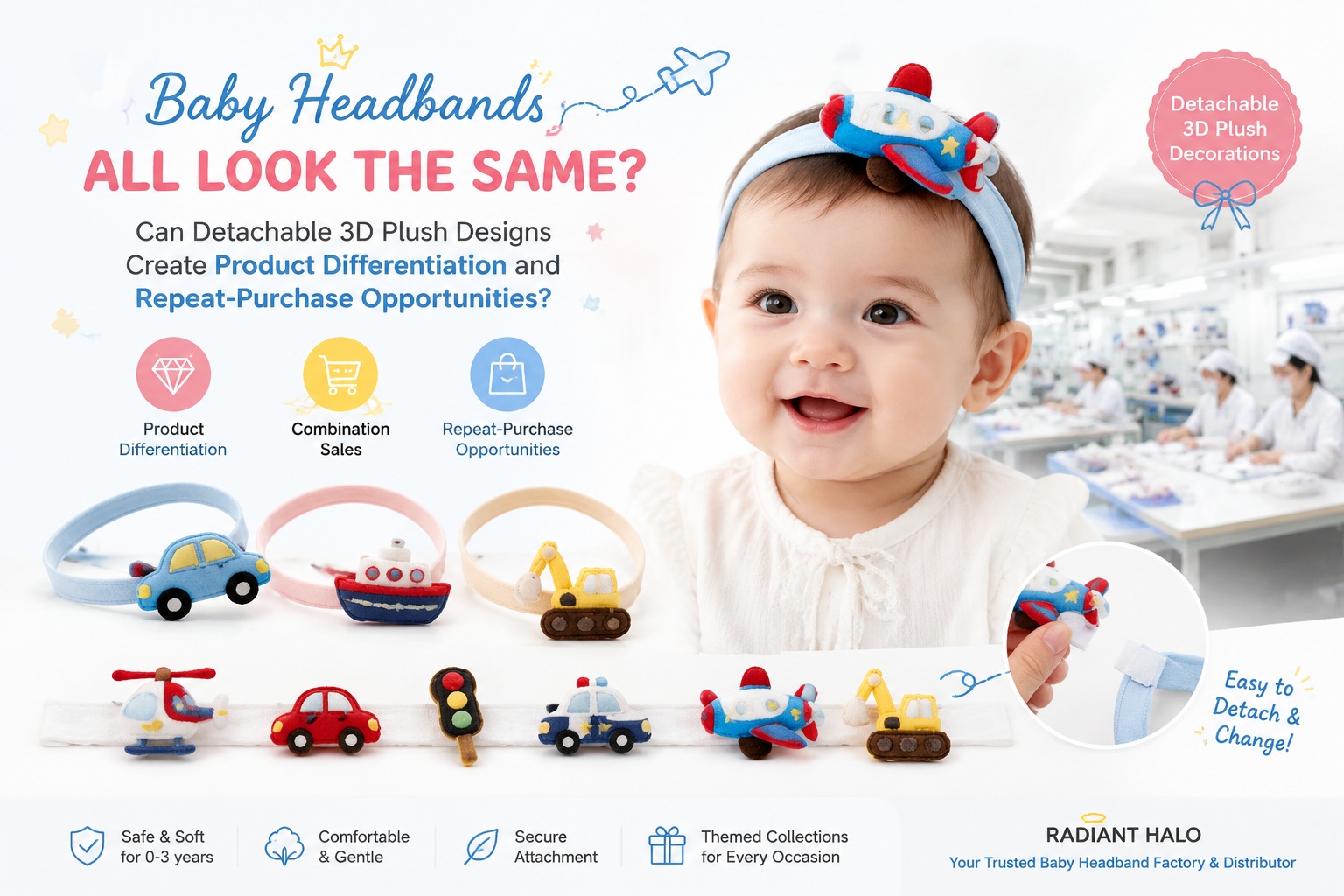 Baby Headbands Look Too Similar—Can Detachable 3D Plush Designs Create Product Differentiation and Repeat-Purchase Opportunities?