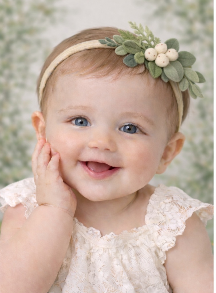 Peach Blossom Baby Headband