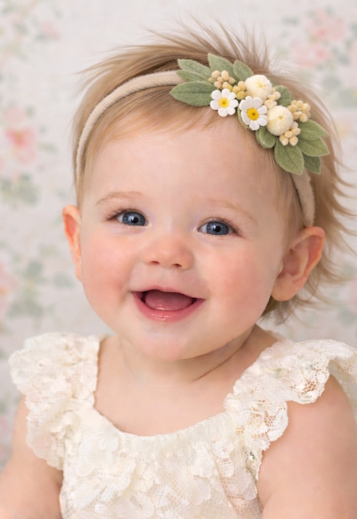 Daisy Charm Baby Headband