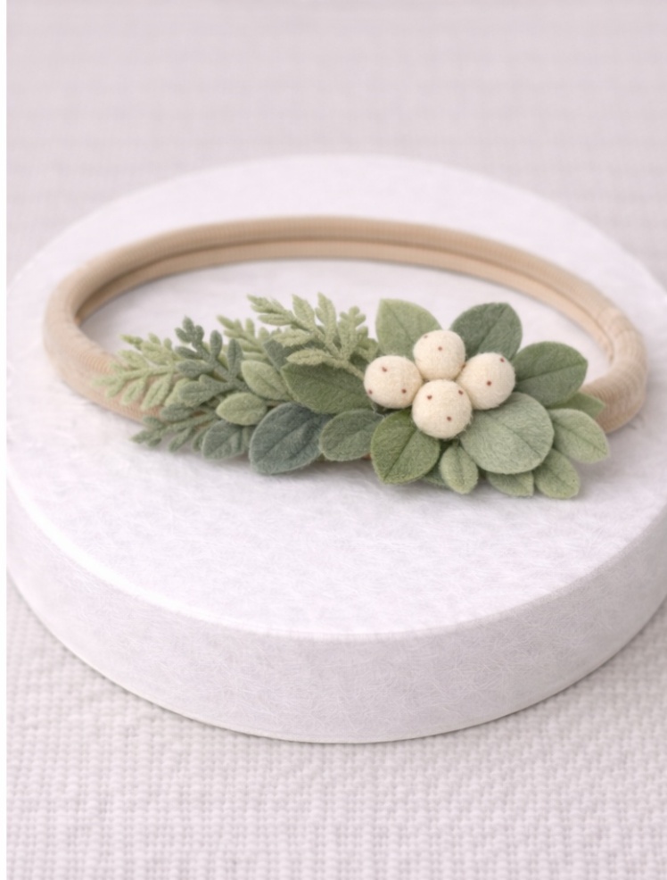 Peach Blossom Baby Headband