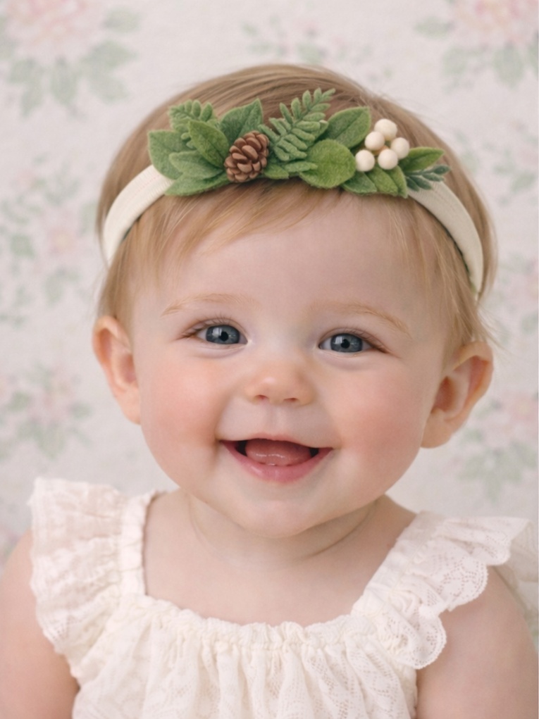 Pinecone Wonderland Baby Headband