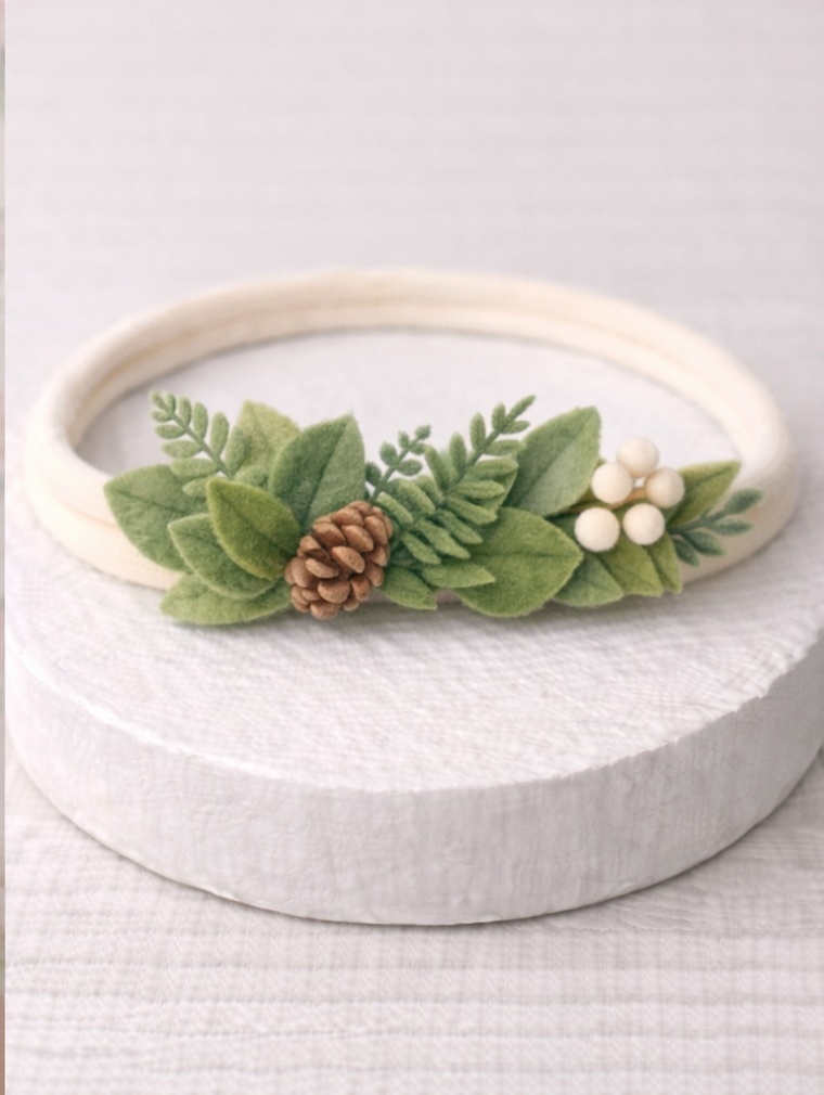 Pinecone Wonderland Baby Headband