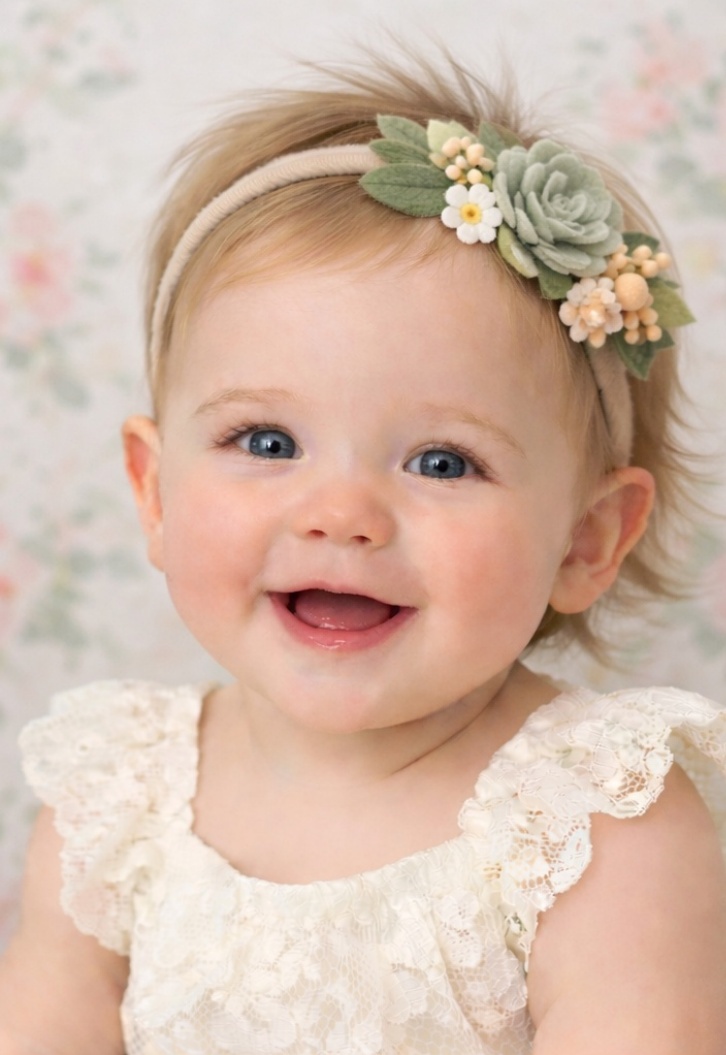 Succulent Garden Baby Headband