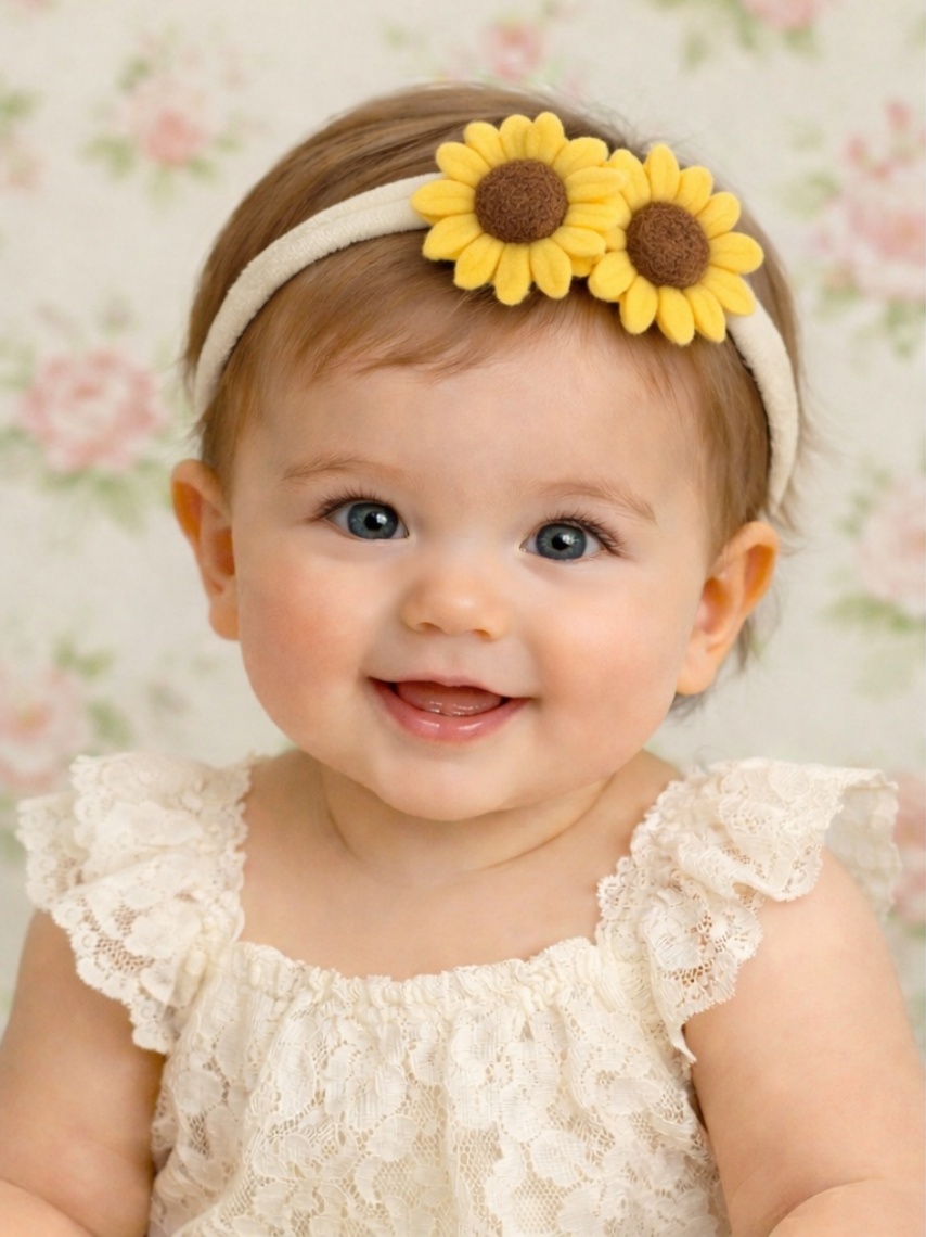 Sunny Bloom Sunflower Baby Headband