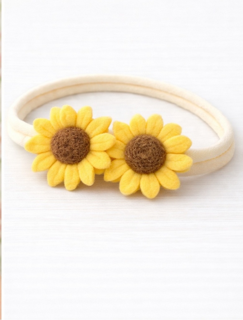 Sunny Bloom Sunflower Baby Headband