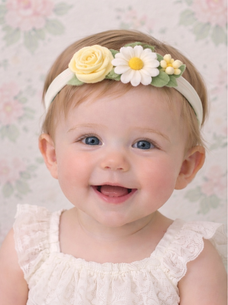 Yellow Blossom Baby Headband