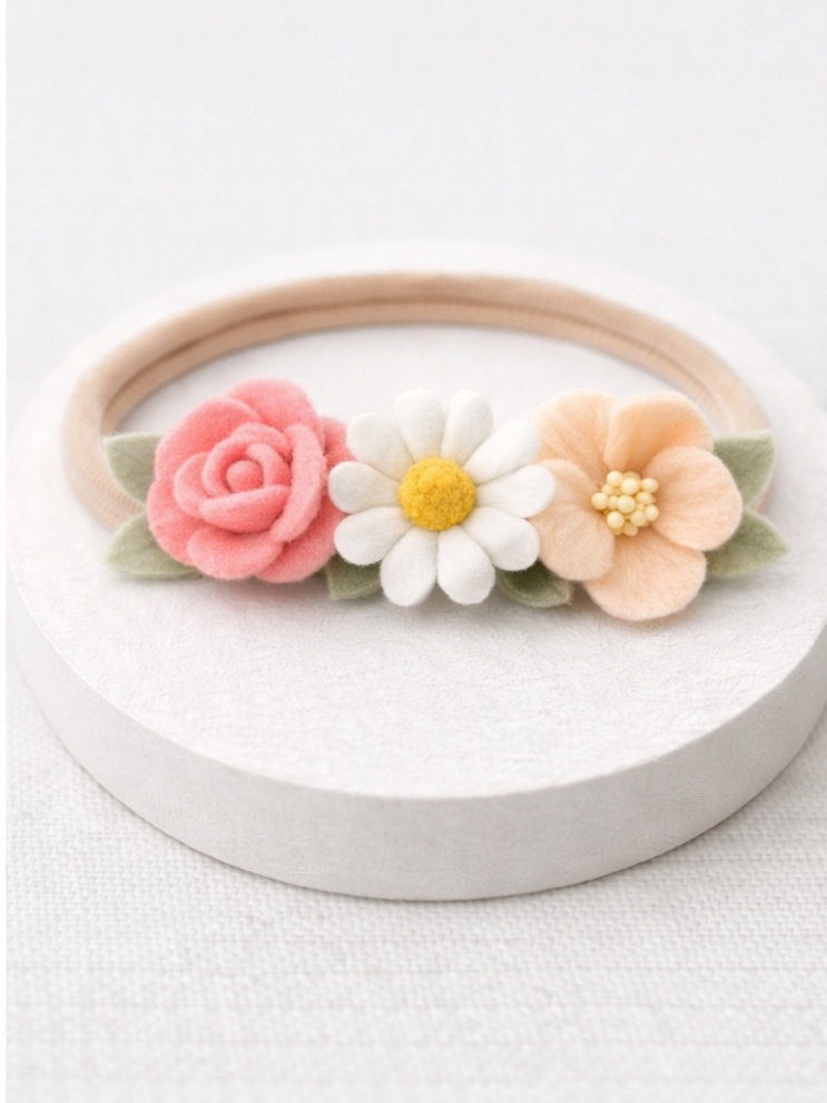 Floral Blossom Trio Baby Headband