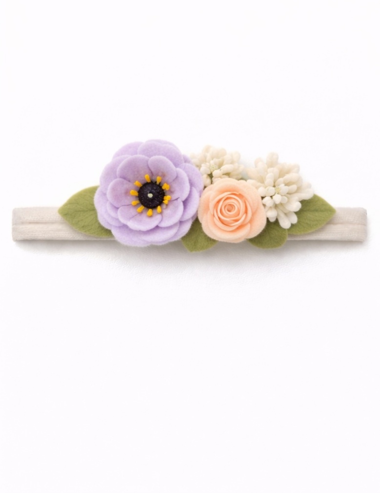 Lavender Garden Bloom Baby Headband