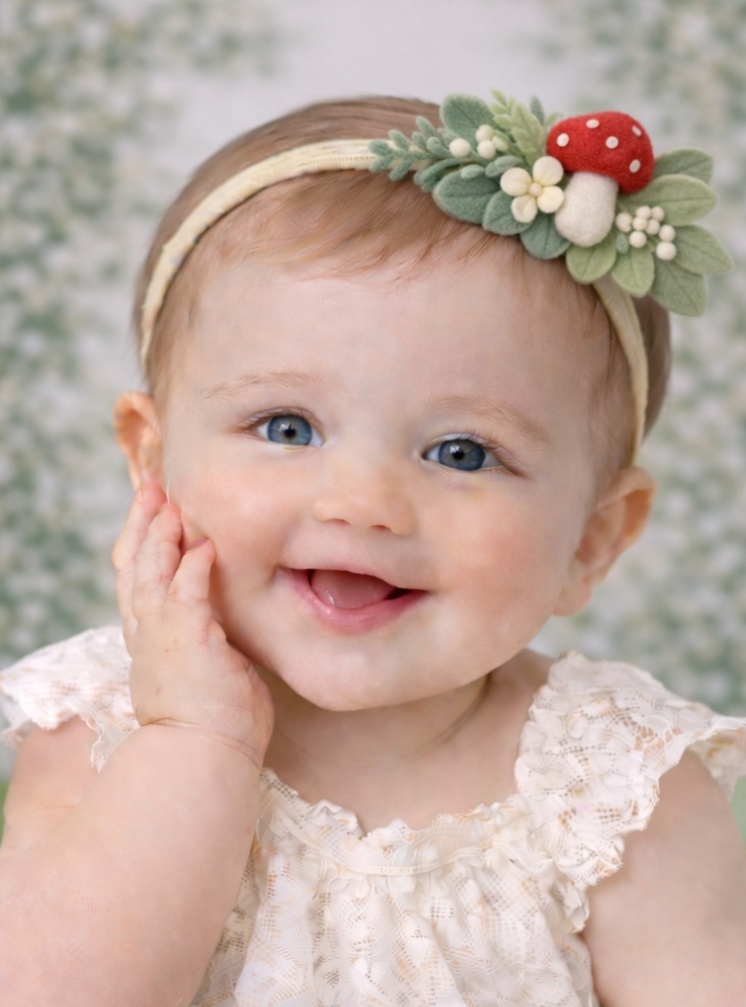 Woodland Mushroom Baby Headband