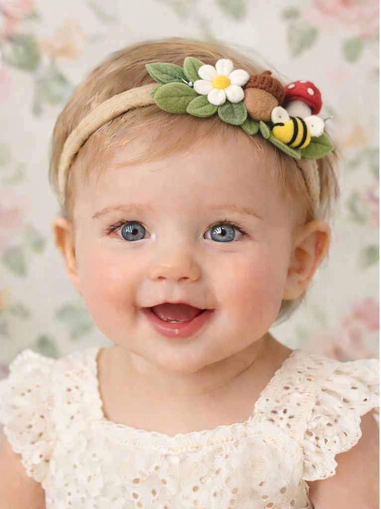 Nature's Charm Felt Flower Headband