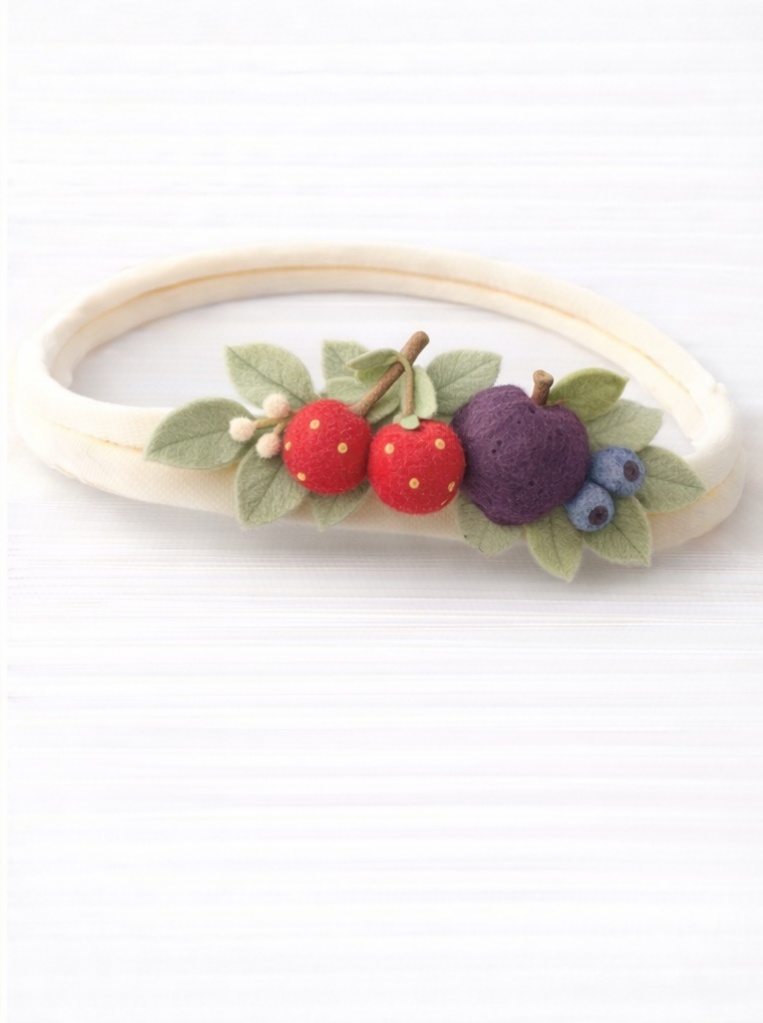 Cherry Plum Orchard Baby Headband