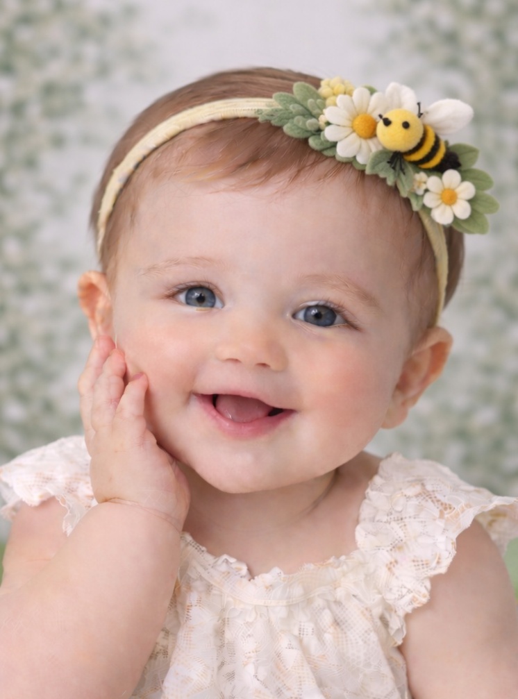 Bumble Bee Blossom Baby Headband