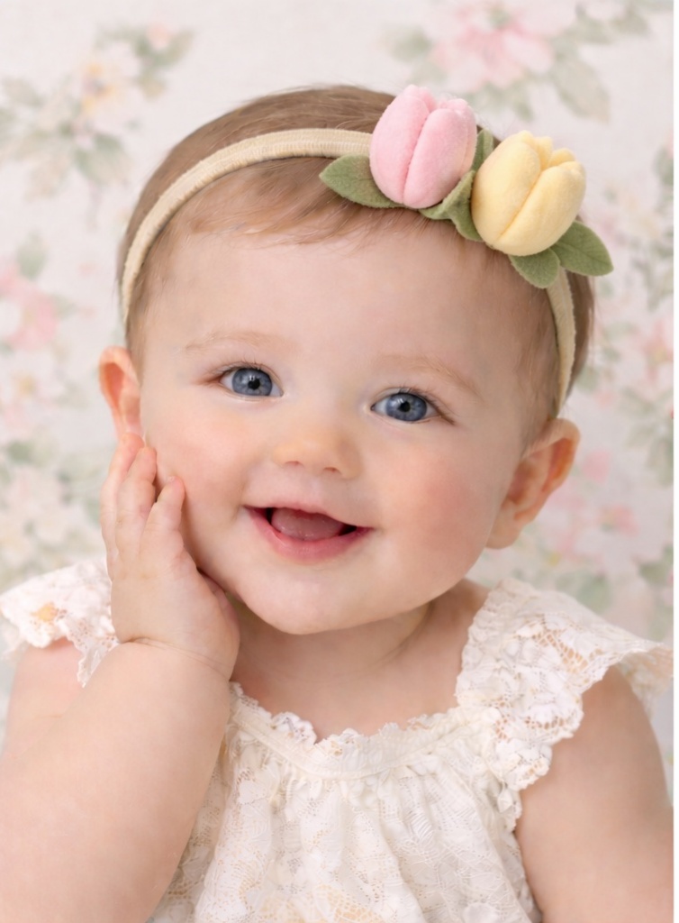 Spring Tulip Baby Headband