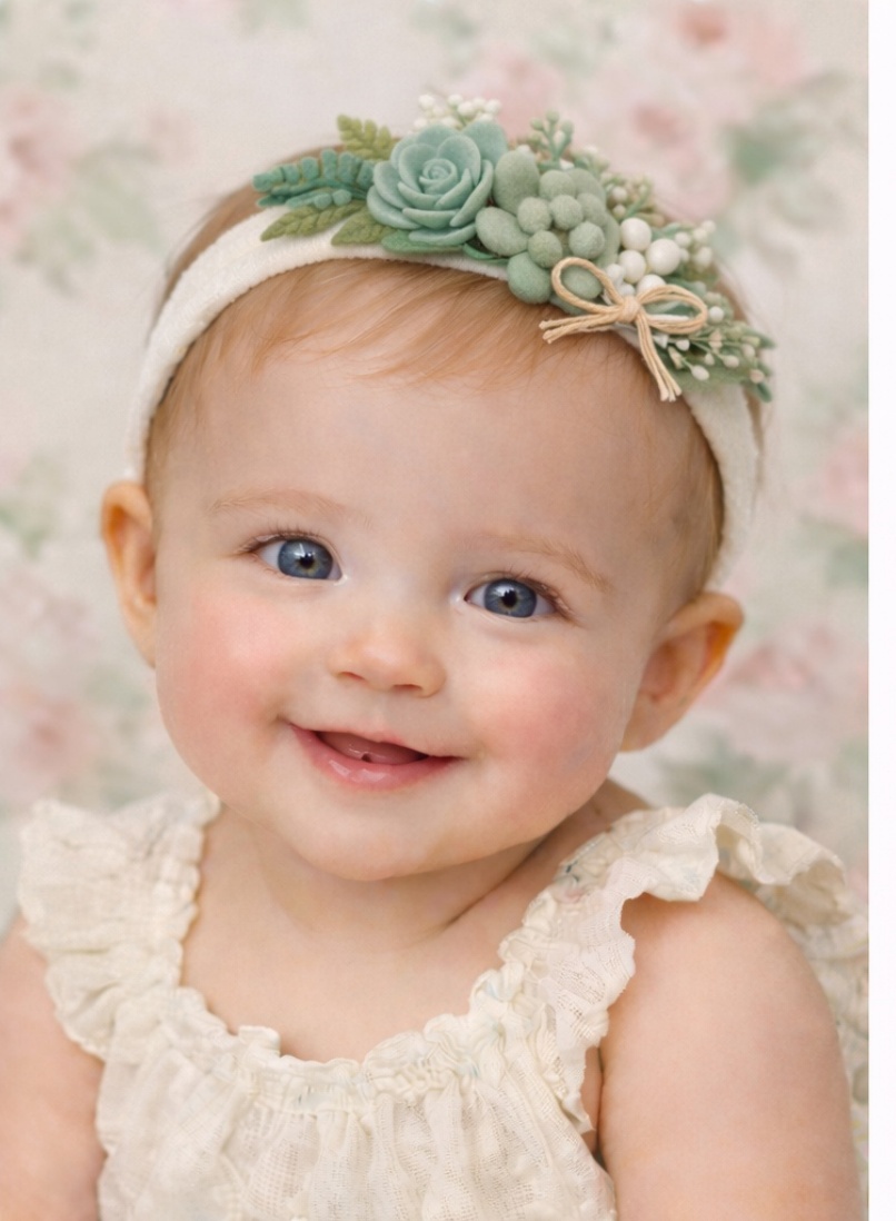 Succulent Dream Baby Headband