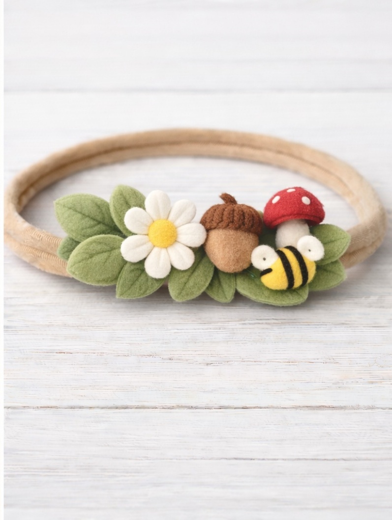 Nature's Charm Felt Flower Headband