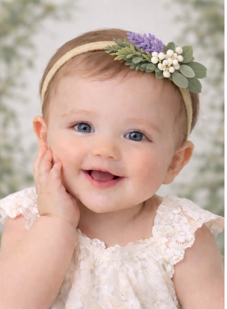 Vintage Floral Baby Headband