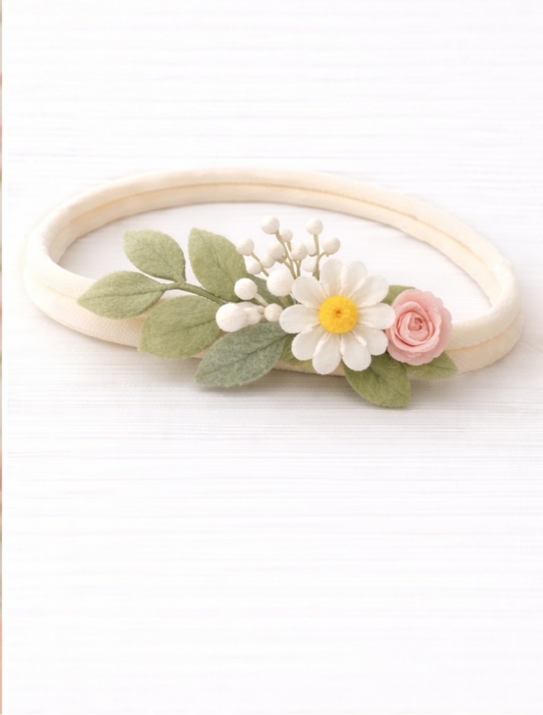Bandeau Bébé Fleur de Printemps
