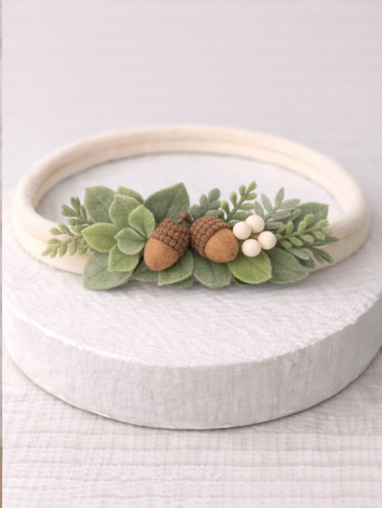 Couronne de Fleurs Sauvages pour Bébé