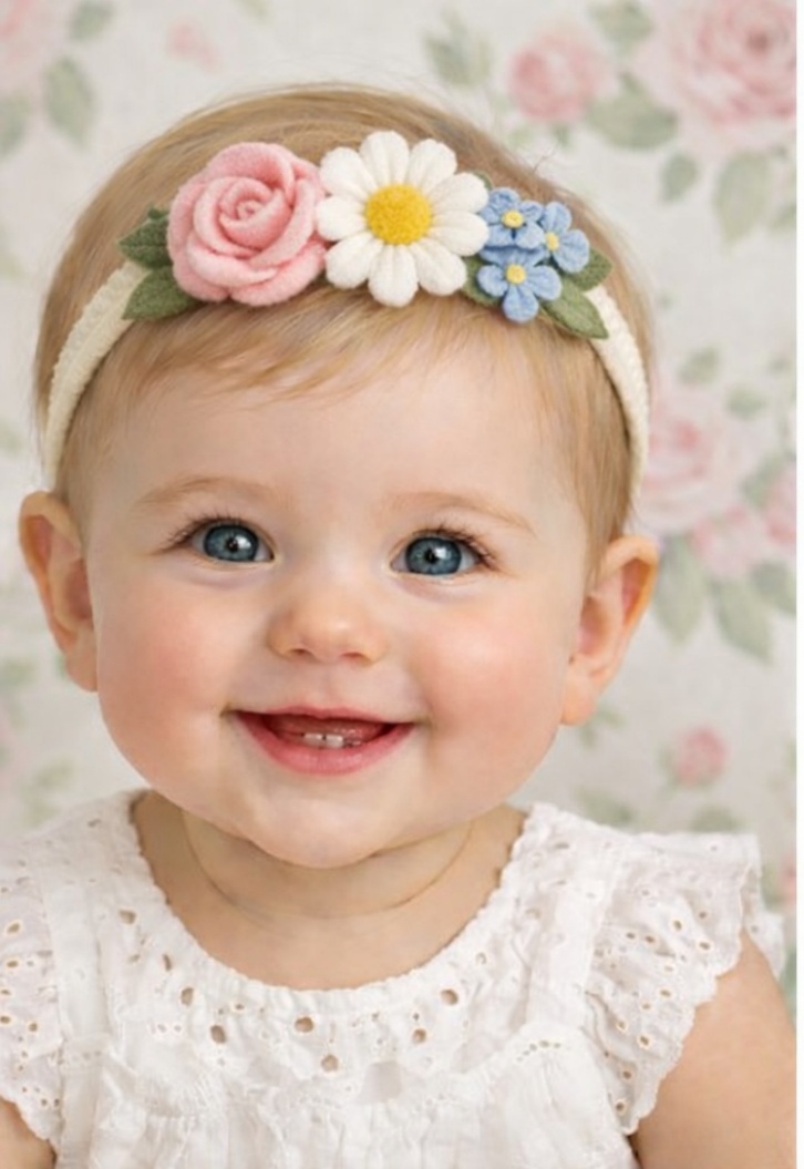 Whimsical Blossom Baby Headband